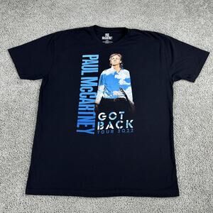 Paul McCartney Shirt Mens 2XL Black Got Back Tour 2022 Concert Band Graphic Tee